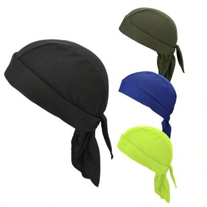 Sweat Wicking Doo Rag Cooling Dew Rags Helmet Liner Hat Motorcycle Head Wrap Bandana Large Cycling Skull Caps For Men And Women