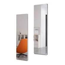 2pcs Full Length Mirror, Horizontal And Vertical Hanging Wall Mountable, Wall Mirror For Bedroom Living Room Dressing Room Home Office Decoration - 白色 - 查看 1