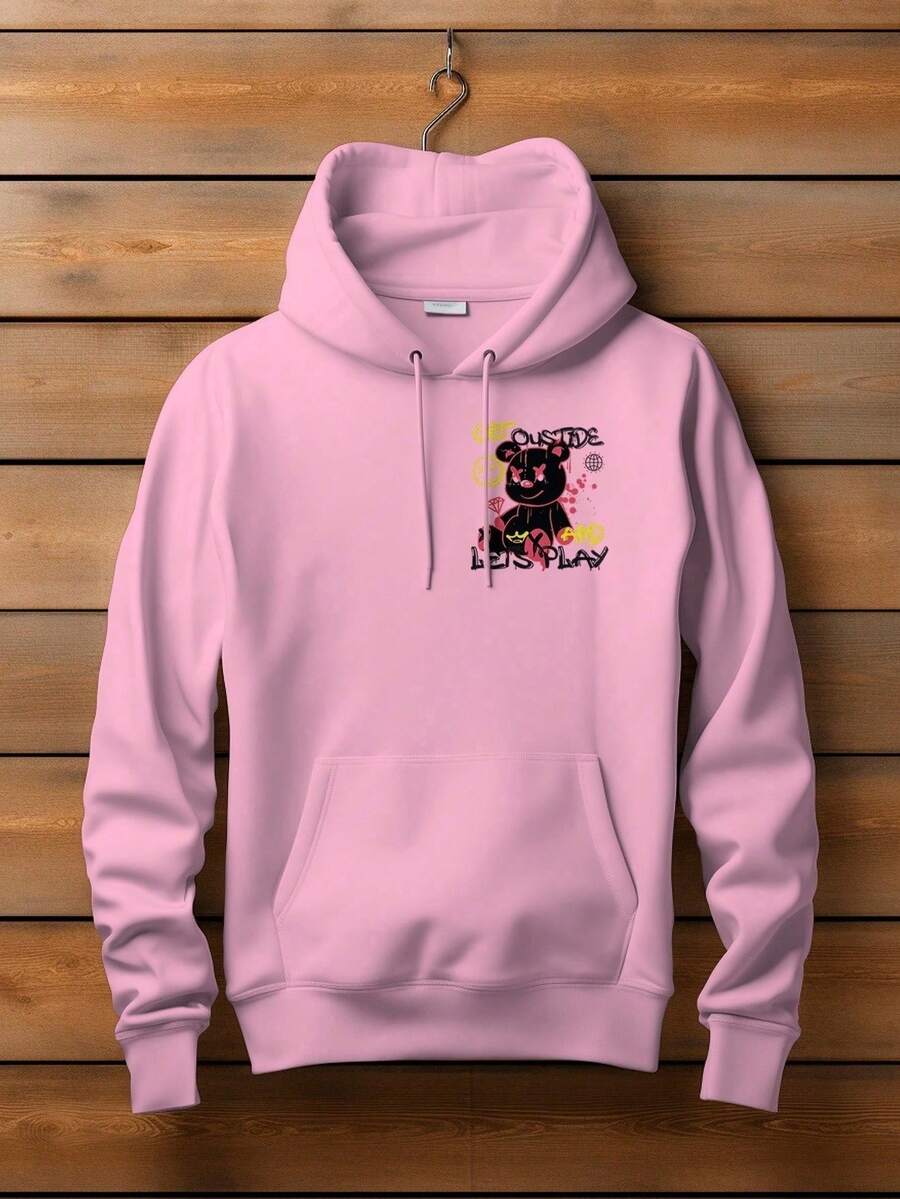 Men Sweatshirts - 淺粉色 - 查看 1