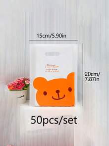 50pcs Cartoon Gift Bags, Party Favor Bags, Handheld Bags, Jewellery Pouches - Multicolor - View 1