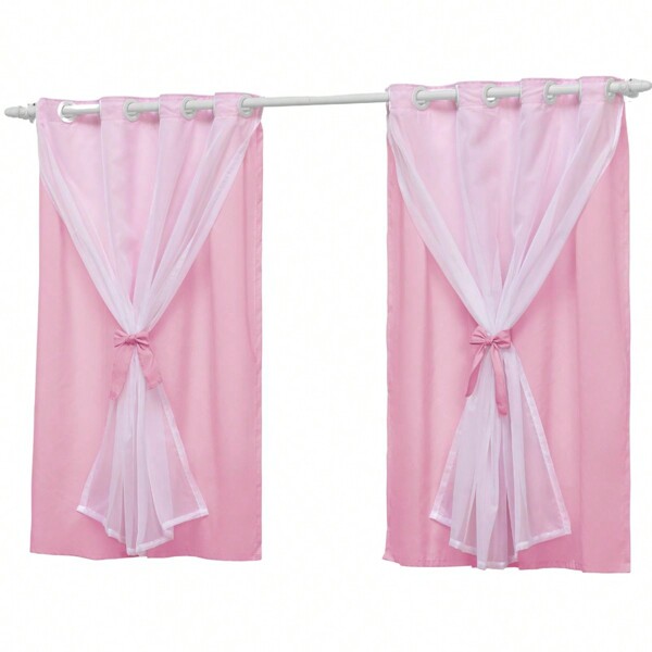 Cortina Infantil Para Quarto Bebê 2,20x1,30 Menina Teen Indicado para Varão de 1,50m até 1,80m