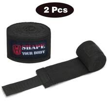 3m Boxing Bandages For Adults, Unisex Boxing Hand Wraps For Muay Thai, MMA, Kickboxing - Black - View 1