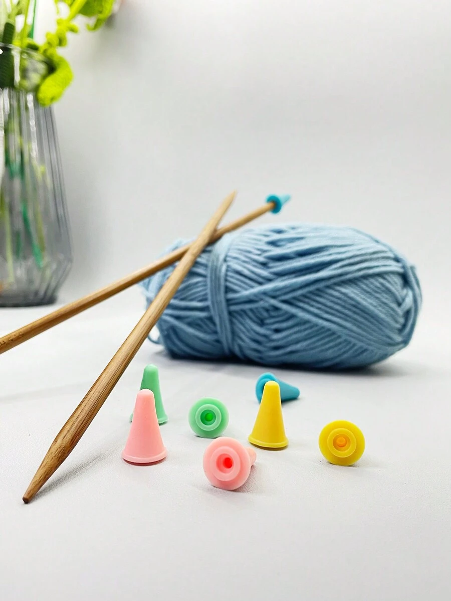 Knitting Needle Cap Set, Small Knitting Needle Tip Protectors, Faux