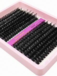 14 Pacotes de Cílios Postiços Esparsos Agrupados em Acabamento Fosco Preto, Comprimentos Mistos de 40D, 60D, 80D, 100D e Variando de 10mm a 18mm, Cílios DIY que Podem Ser Auto-Aplicados, Agrupamentos de Cílios, Cílios Individuais, Cílios, Cílios Falsos