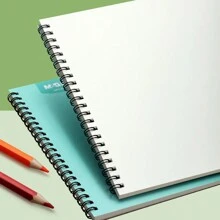 1 pièce Carnet de croquis spiralé épais A4/18K/16K en papier non saignant pour enfants, bloc de papier de dessin et de gribouillage de dessins animés, 30 feuilles