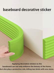 1PC2mAnti-Collision Sticker For Baseboard, Anti-Collision Decorative Sticker For Skirting Board, Multi-Functional Edge Protection Strip.