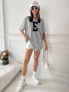 Women T-Shirts - Xám - Xem 2