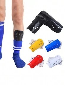 1 Pair Soccer Shin Pads, Cuish Plate Soft Football Shin Guard Pads Leg Protector - Multicolor - View 1