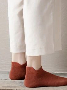Hombres 10 Pares Calcetines Cortos Con Protección Para Los Oídos, Delgados Y Transpirables, Adecuados Para Primavera, Verano, Ropa Casual O Deportiva