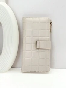 MINGYOU Fang Huangzhi Cataramă rafinată Fermoar PU pentru femei Suport card multifuncțional de mare capacitate Dulce și drăguț Moda tânără Simplu ușor de transportat pentru femei Portofel Poșetă Portofel Portofel lung