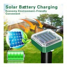 4x Solar Mole Repeller Vole Repeller Mole Trap Mouse Repellent Without Chemicals Waterproof And UV-Resistant 26 X 6 Cm (H X D) Prevent Moles, Mice, Rodents, Field Mice And Shrews - Black - View 7