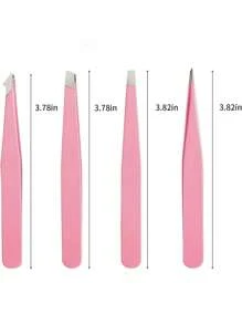 Bộ nhíp thép không gỉ chính xác 2/4 chiếc dùng để tỉa lông mày, lông mặt, lông mọc ngược, gắp mảnh vụn, mụn đầu đen và gỡ ve (Hồng/Đen), Trang điểm, Giá rẻ, Trang trí phòng, Bàn trang điểm, Du lịch, Phòng ngủ, Phụ kiện trang điểm, Nhíp, Giá rẻ, Quà tặng Giáng sinh, Trang điểm, Dụng cụ trang điểm, Đồ rẻ tiền, Quà tặng, Quà tặng cho phụ nữ, Quà Giáng sinh, Quà khuyến mãi, Du lịch, Đồ rẻ tiền, Vật dụng cần thiết khi đi du lịch - Nhiều màu - Xem 9
