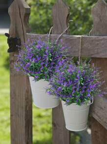 10 Bundles Artificial Lavender Bundle, Fake Flowers Faux Foliage Plants Shrubs For Wedding Hanging Bouquet Indoor Outdoor Home Garden Crafting Or Home Decor Wedding Bouquets - 紫色 - 查看 6