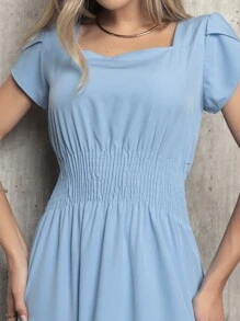 Women Dresses - 淺藍色 - 查看 3