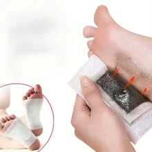 10pcs 2-In-1 Deep Cleansing Foot Patches, Natural Ingredients Detoxifying Foot Pads For Foot Care - White - View 2
