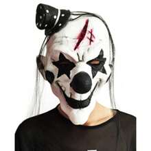 Latex Full Face Clown Mask, Scary, Funny And Popular Design - Multicolor - View 10
