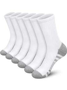 Set de 3 pares de calcetines deportivos de estilo simple hasta el tobillo para hombres, para el gimnasio, otoño - Multicolor - Ver 2