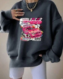 Women Sweatshirts - 深灰色 - 查看 2