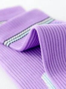 1 Đôi Tất Thể Dục Chuyên Nghiệp Cho Nữ, Tất Thể Thao Dài Bắp Chân Tập Yoga Chống Trơn Trượt Quần Legging, tập Thể Dục Ngoài Trời Tất Áp Lực - Hồng - Xem 8
