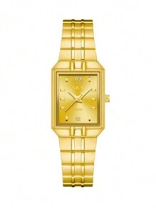 Montre à quartz de marque de luxe KKY pour homme et femme, dorée et résistante à l'eau - Doré - Voir 15