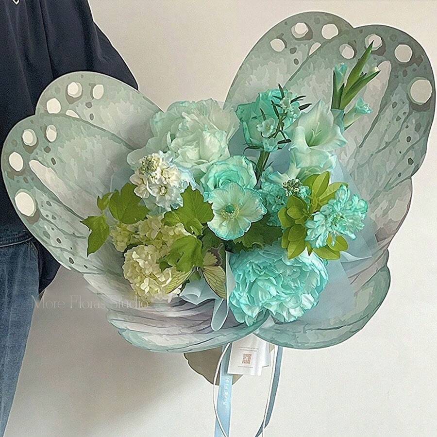 1 Pack Of 10 Creative Butterfly Wing Wrapping Paper For DIY Butterfly