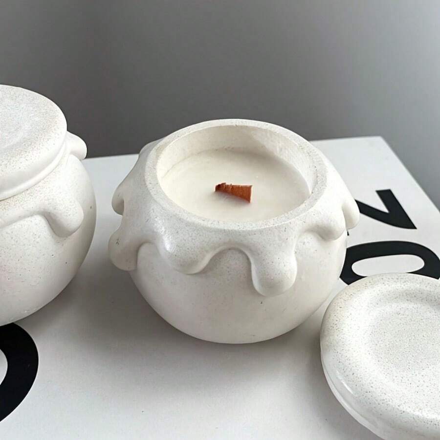 Resin Jewelry Candle Mold Set, Silicone Candle Holder Mold With Lid, DIY Jewelry Container Mold