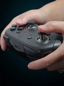 八合一黑色金屬磁性拇指摇杆，適用於Xbox One、Xbox One Elite、Xbox One S、Xbox Series X、PS4 Slim、PS4 Pro、PS4控制器，配有T8H十字螺絲刀 - 黑色 - 查看 4