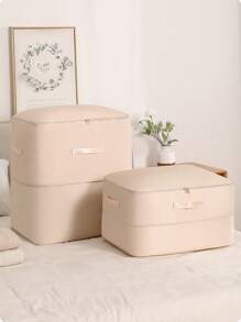 1 Túi vải chống bụi có thể nén và giãn nở đựng quần áo và chăn (Màu trơn) Trang trí mùa thu Trang trí lễ hội Trang trí phòng Trang trí nhà Trang trí mùa thu Trang trí phòng ngủ - Màu be - Xem 1