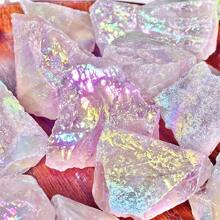Đá thô Aura Rose Quartz 50g/100g/200g, tinh thể tự nhiên, dùng làm mẫu đá khoáng, đá khuếch tán, làm đồ trang sức, trang trí nhà cửa, năng lượng tâm linh, thiền định, đá may mắn. - Hồng - Xem 13