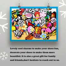 Rất nhiều 50 chiếc quyến rũ giày phong cách ngẫu nhiên cho dép guốc, phụ kiện trang trí giày PVC cho Giáng sinh, sinh nhật, tiệc tùng, ghim giày quà tặng cho thanh thiếu niên đàn ông phụ nữ và người lớn - Ngẫu nhiên 50 chiếc - Xem 6