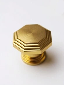 1入組鋁合金材質8面體單孔抽屜拉手（包含螺絲），多種顏色可選，適用於單孔抽屜或櫥櫃拉手 - 均碼 - 查看 4