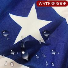 4pcs, American Flag Bunting Large Pleated Fan, Red White Blue USA Pleated Fan Flag Banners, Memorial Day Decor, Independence Day Decor, Fourth July Decor, Yard Decor, Indoor Decor, Outdoor Decor - Blue, White and Red - View 6