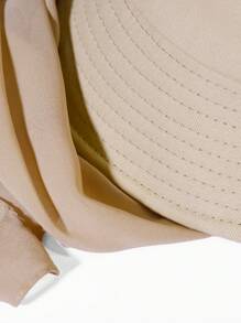 1件女性純色/多彩時尚套裝，包括雪紡頭巾和漿果帽組合以及2入組圍巾帽套裝 - 彩色 - 查看 5