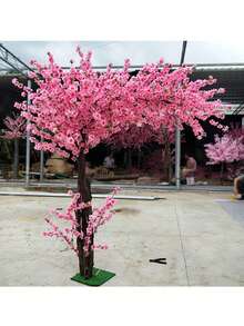 1 set Decoración artificial rama de flor de durazno rosa, flor falsa decorativa para el hogar de 65cm, árbol de flor de durazno de adorno para la decoración de bodas, paisajismo de fiestas, decoración del hogar, adornos de muebles, decoración de fiestas de festivales - Multicolor - Ver 10