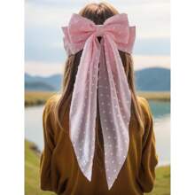 3 stuks grote strik haarspeldjes voor vrouwen, satijnen haarspeldjes voor meisjes, lange linten, haarspelden, accessoires voor feestjes, strik haarspeldjes voor vrouwen, haarspeld met lange staart, haaraccessoires voor meisjes, Valentijnsdag, Valentijnsdag, klauwclips