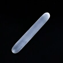Baguette de massage en cristal de sélénite NORTHLANDZ de 6 pouces, cristaux blancs marocains de guérison pour le soulagement de l'anxiété, le yoga et la méditation, idéal pour les cadeaux et la décoration d'intérieur