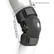 1pc Adjustable Hinged Knee Brace For Men And Women - Provides Support For Arthritis, Meniscus Tear, ACL, MCL, And Injury Recovery - Open Patella Design With Side Stabilizers - Plus Size Available - Black - View 13