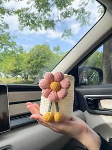 Car Air Vent Storage Bag, Creative Car-Mounted Storage Pouch For Air Conditioning Vents, Multipurpose Organizer For Small Items In Car Interior - Pink - View 2