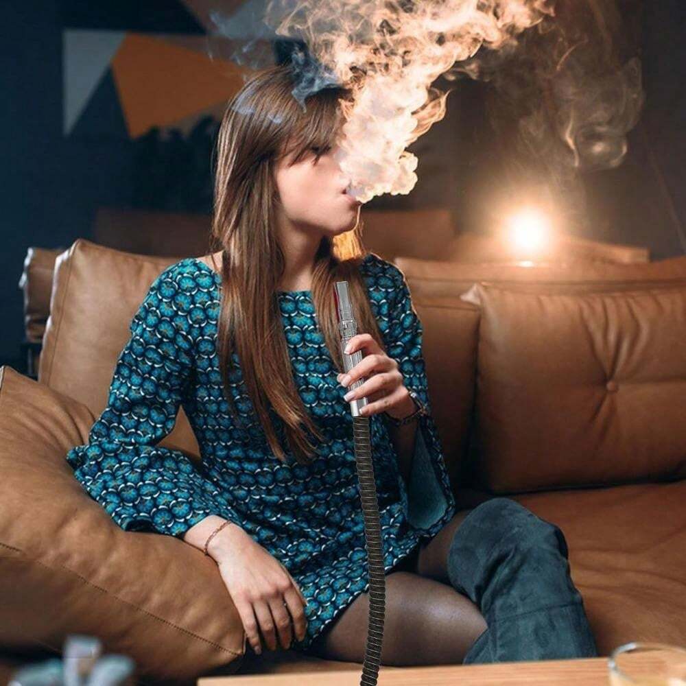 2 Pacotes de Mangueira de Hookah lavável 39'' Mangueira Shisha com Cabo