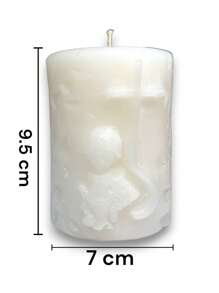 Vela con Angel - Blanco - Ver 4