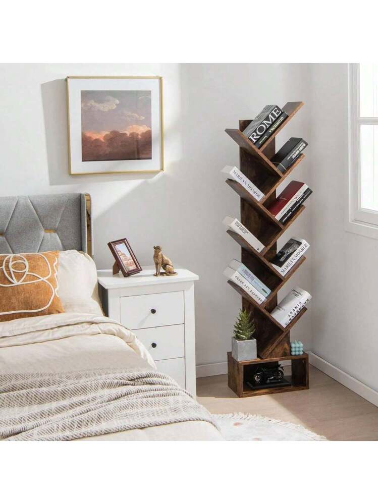 COSTWAY Libreria a 11 Cubi, Scaffale Moderno Geometrico con Kit Anti-Ribaltamento, Organizzatore di Libri Multifunzionale per Soggiorno Camera da Letto Studio, 74 x 24 x 106 cm