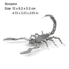 1pc Stainless Steel 3D DIY Puzzle Model Of Dragonfly & Praying Mantis, Metal Puzzle For Car Interior, Desk Decoration,3d Puzzle,Puzzle,Metal Puzzle,3d Puzzle,Puzzle,Metal Puzzle