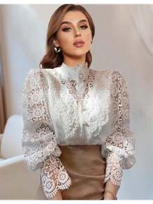 Women Blouses - trắng - Xem 2
