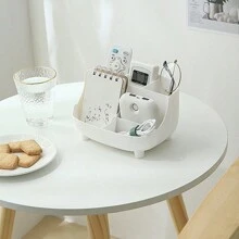 1pc Multi Functional Desktop Storage Box, Dormitory Makeup Box, Stationery Storage Box, Office Pen Holder, Miscellaneous Items Storage Box - Multicolor - View 6