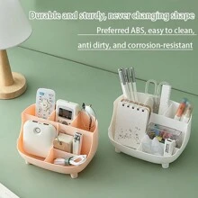 1pc Multi Functional Desktop Storage Box, Dormitory Makeup Box, Stationery Storage Box, Office Pen Holder, Miscellaneous Items Storage Box - Multicolor - View 9