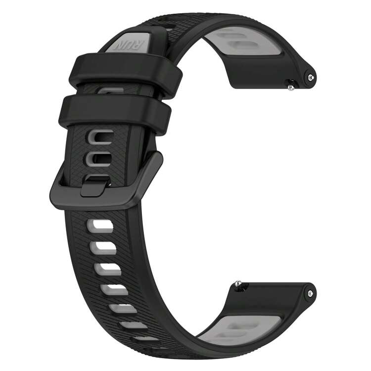 Correa de reloj de silicona de liberación rápida universal de doble color para Garmin Forerunner265/265 Music/255 Music, Garmin Venu3/2, Garmin Vivoactive4, Huawei Watch GT4 46MM/Watch 4 Pro/Watch 4/ GT3 46MM/Watch3 Pro/Watch3/Watch GT2 46MM, etc. Compatible con Garmin, Huawei, Samsung, Xiaomi y otras marcas con interfaz universal de 22mm. Suave y delicada, liviana y cómoda, impermeable y resistente al sudor, disponible en 10 colores diferentes. Adecuada para hombres y mujeres, y para varias ocasiones como deportes, negocios y tiempo libre. - Recolorear - Añade 17