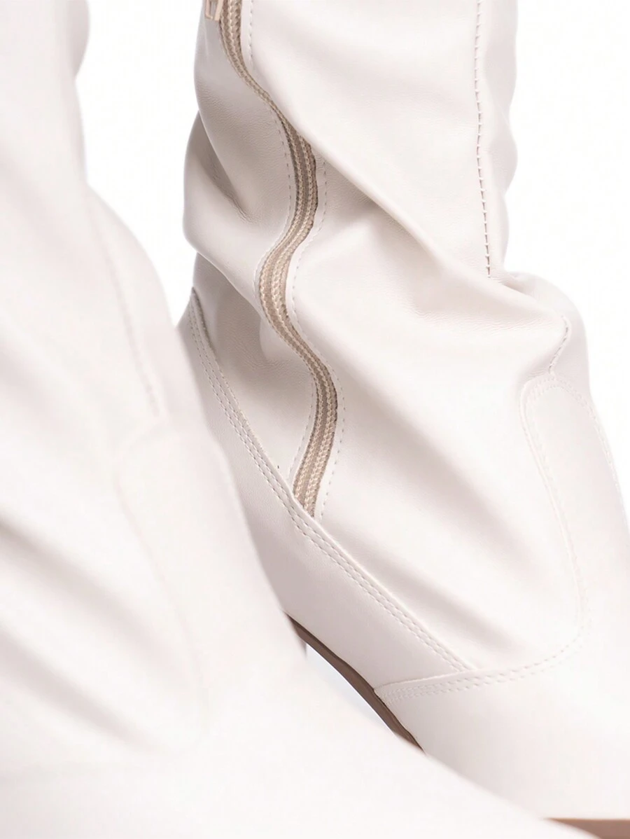 Domidona Women Over-The-Knee Boots - 白色 - 查看 1