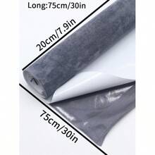 車內修復用自粘麂皮保暖面料，適用於車門板、扶手、車門頂棚、柱子和儀表板，DIY車內裝飾麂皮自粘材料 - 白色 - 查看 4