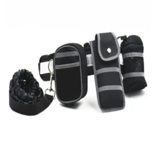 1入組寵物跑步運動牽引套件，腰包配備，多種顏色反光牽引繩和項圈，適用於小型，中型和大型犬隻 - 彩色 - 查看 3