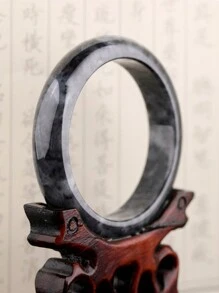 Pulsera brazalete de jade popular, nuevo regalo de joyería de moda para mujeres (¡La superficie de jade natural puede tener manchas minerales o impurezas, lo cual es un fenómeno normal!)